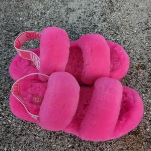 UGG oh yeah fluffy slide sandal slipper